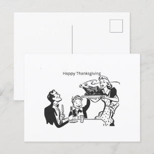Carte bon thanksgiving, carte postale