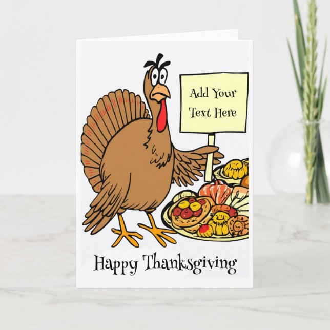 Carte Bon thanksgiving personnalisée (Devant)