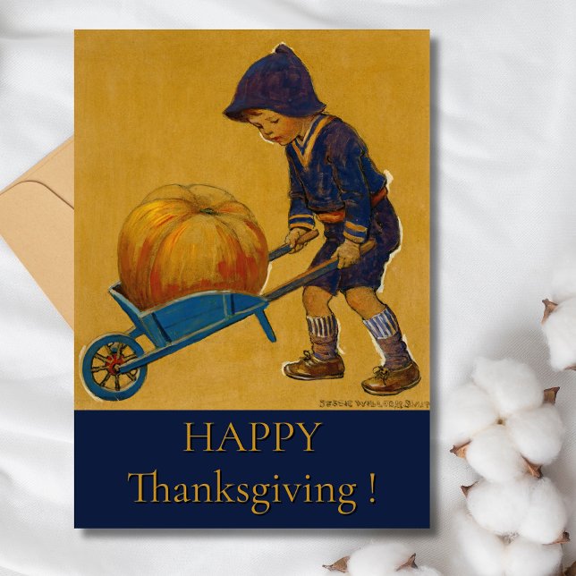 Carte Bon thanksgiving vintage Jessie Willcox Smith (Créateur téléchargé)