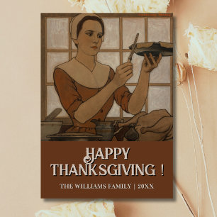Carte Bon thanksgiving vintage - Thanksgiving G. Moore