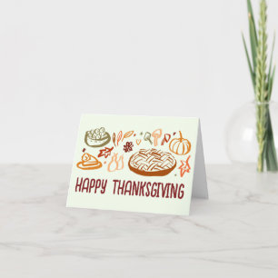 Carte Bon thanksgiving Whimsgiving Vegan