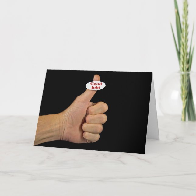 Carte Bon Travail ! (Devant)