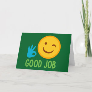 Carte Bon travail Emoji