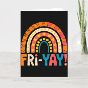 Carte Bon vendredi Fri-yay Professeur École Meme