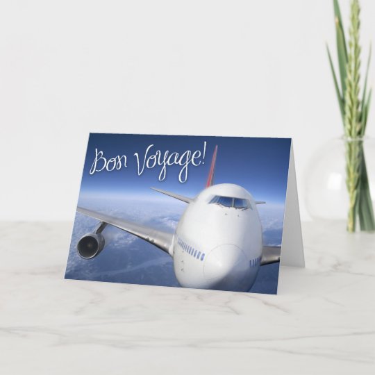 Carte Bon Voyage Avion Zazzle Fr