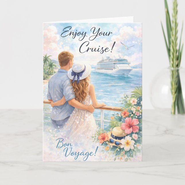 Carte Bon Voyage Card – Enjoy Your Cruise Card (Devant)
