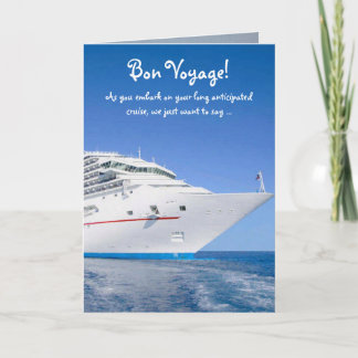 Carte Bon Voyage Cruise