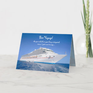 Carte Bon Voyage Cruise