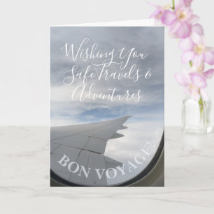Carte Bon voyage ! Siège fenêtre Bonne chance Voyage