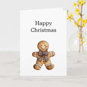 Carte Bonheur de campagne Cookie au gingembre Noël