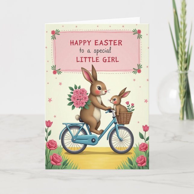 Carte Bonheur Vélo de Lapin (Devant)