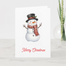 Bonhomme de neige heureux