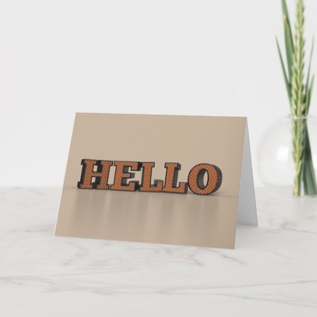 Carte Bonjour  (Devant)