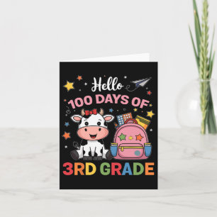 Carte Bonjour 100 Jours De Vache Mignonne De 3E Année 10