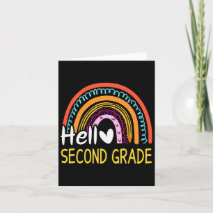 Carte Bonjour 2e année Byck à l'école Rainbow 2e année