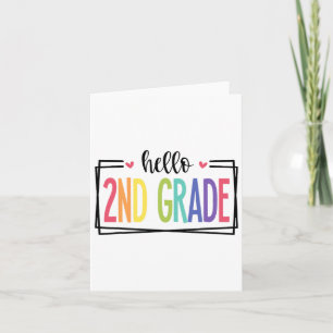 Carte Bonjour 2E Année Première Journée De L'École Bienv
