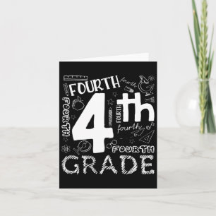 Carte Bonjour 4e Année Enseignants Garçons Et Équipe 4e
