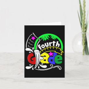Carte Bonjour 4e année Funny 4e année Retour à l'école