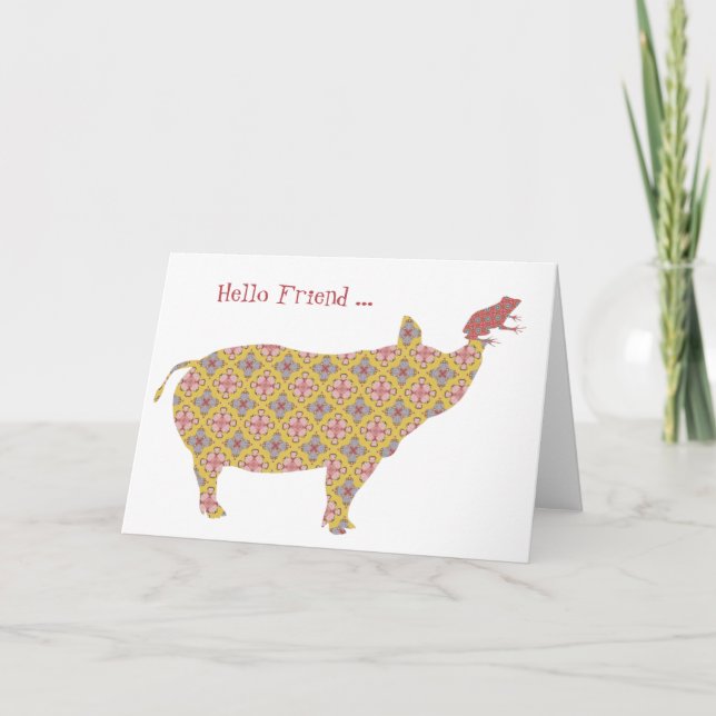 Carte Bonjour ami (Devant)