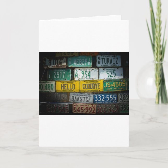 Carte Bonjour au revoir (Devant)