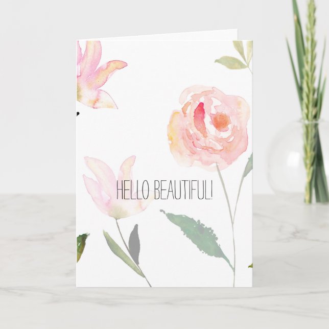 Carte Bonjour belle (Devant)