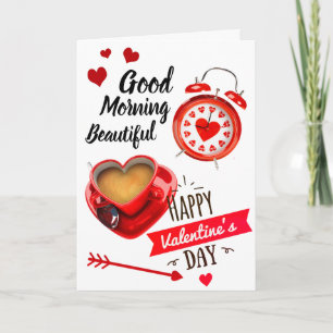 Carte Bonjour Belle Joyeuse Saint-Valentin