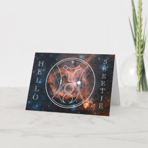 Carte : Bonjour, bonbon ! - Nébuleuse de coeur