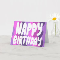 BONJOUR D'ANNIVERSAIRE Colorful Bubble Lettres Ann