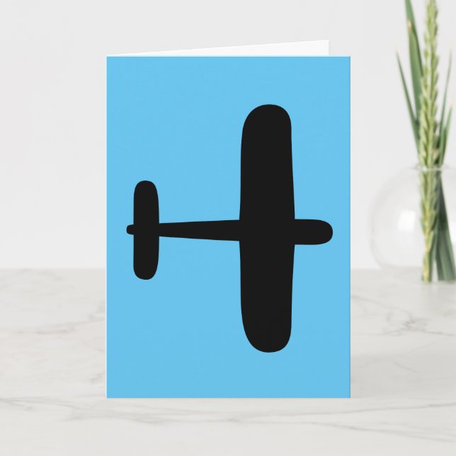 CARTE BONJOUR D'ANNIVERSAIRE FLYBOY AIRPLANE GREETING CA (Devant)