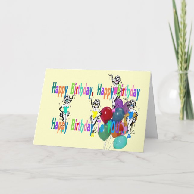 Carte BONJOUR D'ANNIVERSAIRE LAS VEGAS Card (Devant)