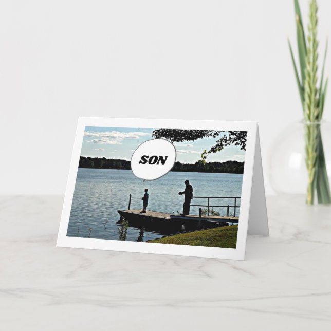 CARTE BONJOUR D'ANNIVERSAIRE **SON** JETTE CETTE LIGNE ! (Devant)