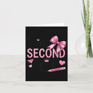 Carte Bonjour Deuxième Année Premier Jour De L'École Coq