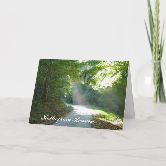 Carte Bonjour du Ciel... (Devant)