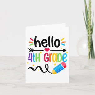 Carte Bonjour Équipe de 4e année Ck à l'école Tea
