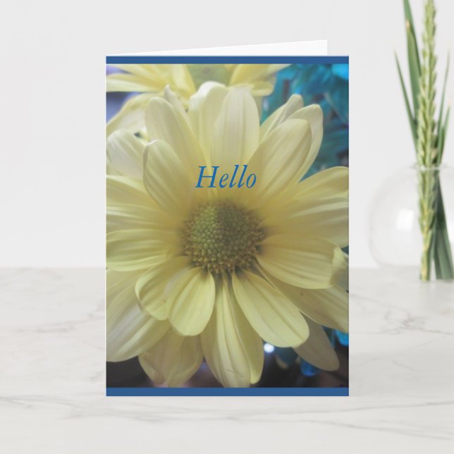 Carte Bonjour été FLoral (Devant)