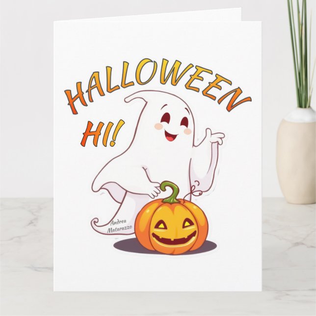 Carte Bonjour ! Halloween (Devant)