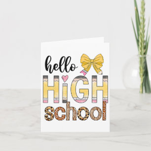 Carte Bonjour Lycée Poster de animal enseignant retour T