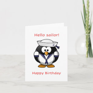 Carte Bonjour marin, Joyeux anniversaire