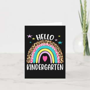 Carte Bonjour Maternelle Rainbow Retour À L'École Enseig