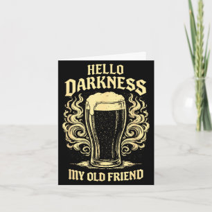 Carte Bonjour obscurité vieil ami bière irlandaise St. P