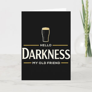 Carte Bonjour obscurité vieil ami bière irlandaise St. P