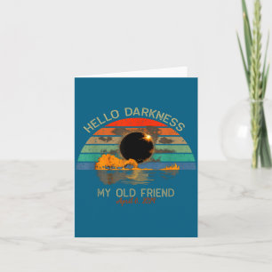 Carte Bonjour Obscurité Vieil Ami Design Total