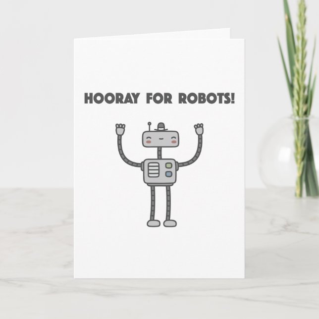 Carte Bonjour pour les robots ! (Devant)