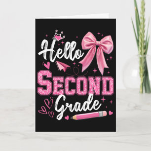 Carte Bonjour professeur de deuxième année 2e année Ck r