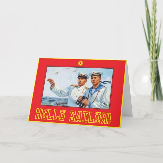 Carte Bonjour Sailor ! (Devant)