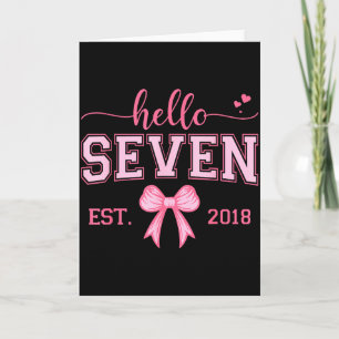 Carte Bonjour Sept Et 2018 Coquette Arc 7e Anniversaire