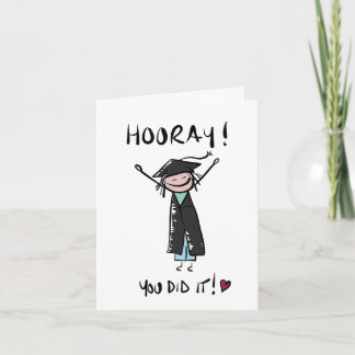 Carte Bonjour vous l'avez fait Graduation Card