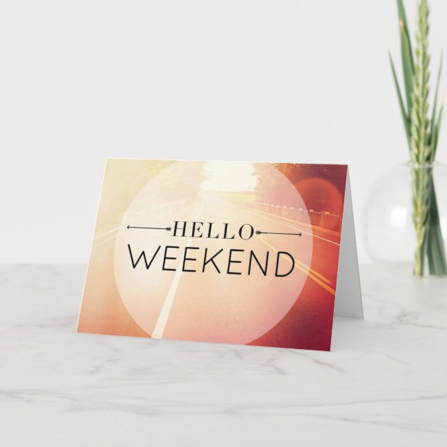 Carte Bonjour week-end 3 (Devant)