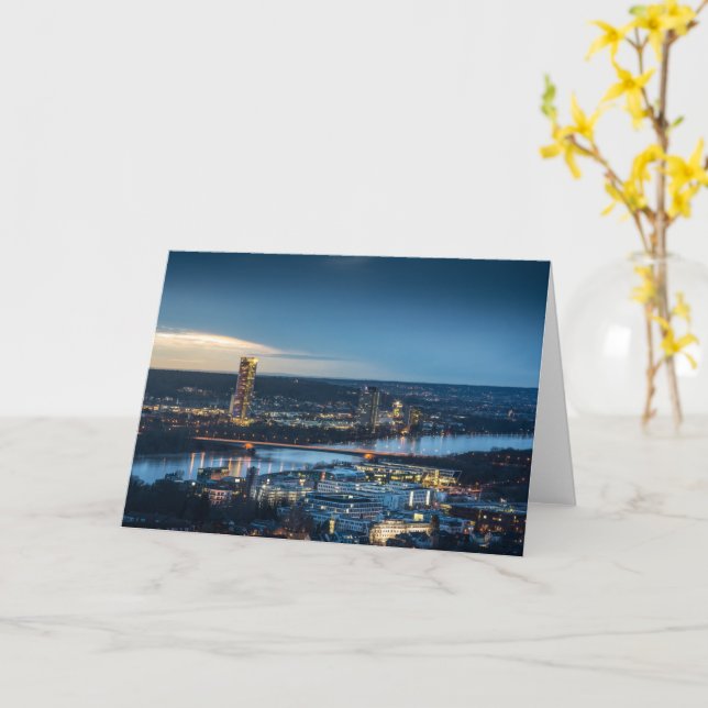 Carte Bonn Allemagne (Fleur jaune)