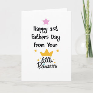 Carte Bonne 1ère Fête des pères de votre petite princess